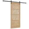 vidaXL Sliding Door ORKDAL Brown 86 x 198.5 cm Solid Pine Wood