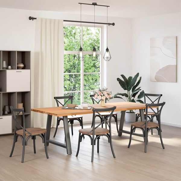 vidaXL Dining Table Legs A-Shaped 2 pcs Anthracite&nbsp;90x(72-73) cm Steel