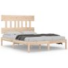 vidaXL Bed Frame without Mattress 135x190 cm Double Solid Wood