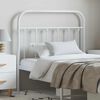 vidaXL Metal Replace Headboard White 100 cm