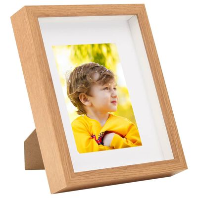 vidaXL 3D Box Photo Frames 3 pcs Oak 20x25 cm for 13x18 cm Picture