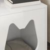 vidaXL Cat House Gloss White 42.5 x 40 x 53.5 cm Engineered Wood