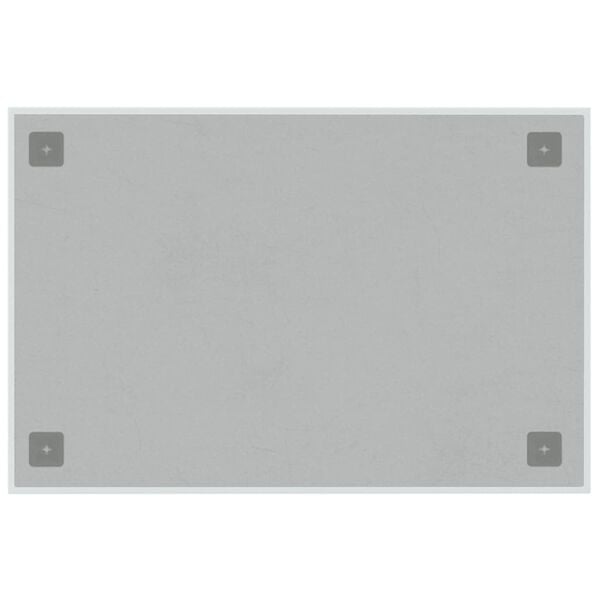 vidaXL Wall-mounted Magnetic Board White 60x40 cm Tempered Glass