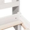 vidaXL Bookcase Bed without Mattress White 140x190 cm Solid Wood Pine
