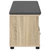 vidaXL Hall Bench with Cushion with Drawer Sonoma Oak 100 x 38 x 46 cm