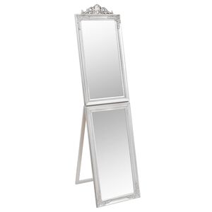 vidaXL Free-Standing Mirror Silver 50x200 cm