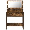 vidaXL Bedroom Dressing Tables Smoked Oak 80 x 39.6 x 135 cm