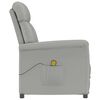 vidaXL Massage Chair Light grey 70.5 x 96.5 x 95 cm Polyester