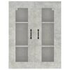 vidaXL Hanging Wall Cabinet Concrete Grey 69.5x34x90 cm