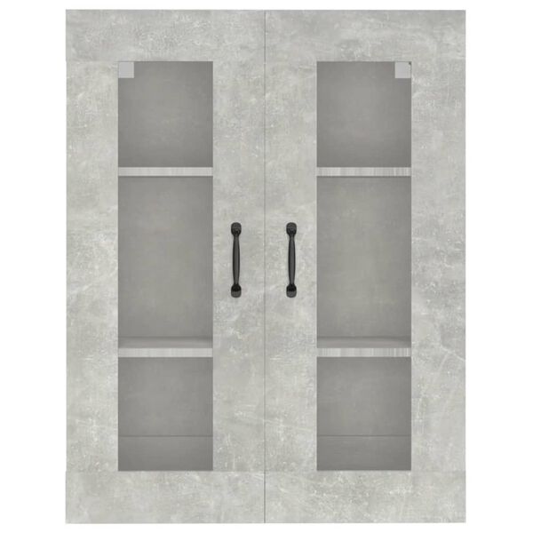 vidaXL Hanging Wall Cabinet Concrete Grey 69.5x34x90 cm