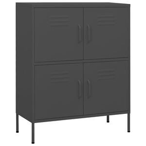 vidaXL Storage Cabinet Anthracite 80x35x101,5 cm Steel