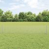 vidaXL Fence with Post Silver 0.4 x 10 m Steel