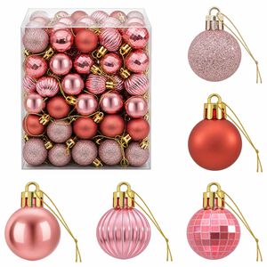 vidaXL Christmas Ball Set 150 pcs Pink and Rose 3 cm Polystyrene