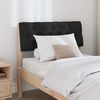 vidaXL Upholstered Headboard Black 80 cm Solid Pine Wood