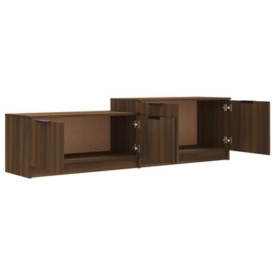 vidaXL TV Cabinet Brown Oak 158.5x36x45 cm Engineered Wood