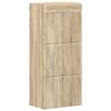 vidaXL Bathroom Wall Cabinet TULUM Sonoma Oak 37 x 24.5 x 86 cm