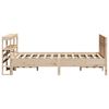 vidaXL Bed Frame without Mattress 140x190 cm Solid Wood Pine