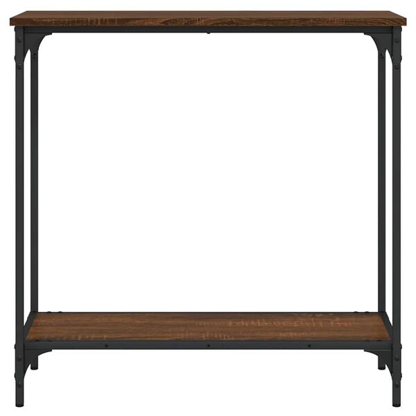 vidaXL Console Table Brown Oak 75x30.5x75 cm Engineered Wood