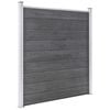 vidaXL Garden Fence WPC 526x186 cm Grey