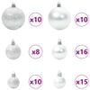 vidaXL Artificial Hinged Christmas Tree White 240 cm PVC and Steel