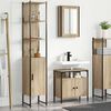 vidaXL Bathroom Furniture Set 3 pcs Sonoma Oak Engineered Wood