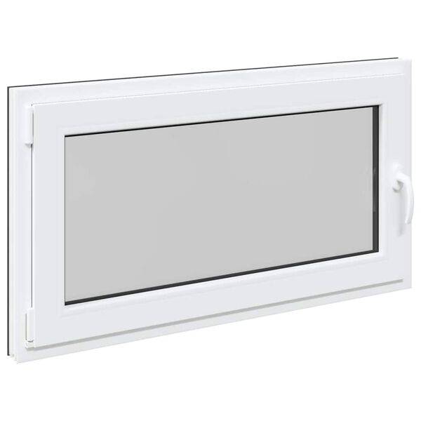 vidaXL Basement Window "RISOR" 120x60 cm Tilt&Turn DIN Left Anthracite