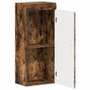 vidaXL Bathroom Wall Cabinet TULUM Smoked Oak 37 x 24.5 x 86 cm