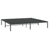 vidaXL Metal Bed Frame without Mattress Black 200x200cm