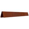 vidaXL Lawn Edging Rusty 450 x 0.05 x 15 cm Weathering Steel