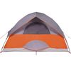 vidaXL Family Tent Dome 6-Person Orange Waterproof