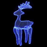 vidaXL Reindeer Christmas Decoration with Mesh 306 LEDs 60x24x89cm