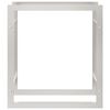 vidaXL Firewood Rack 80x28x86 cm Stainless Steel