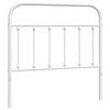 vidaXL Metal Replace Headboard White 100 cm
