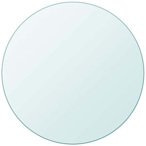 vidaXL Table Top Tempered Glass Round 500 mm
