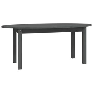 vidaXL Coffee Table Grey 110x55x45 cm Solid Wood Pine