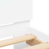 vidaXL Bed Frame with Headboard and LED White 120x190 cm Small Double