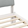 vidaXL Bed frame White and light grey 80 x 200 cm Solid pine wood