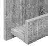 vidaXL Magazine Rack Grey Sonoma 51 x 11 x 102 cm Engineered Wood