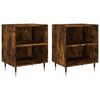 vidaXL Bedside Cabinets 2 pcs Smoked Oak 40x30x50 cm Engineered Wood