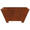 vidaXL Fire Pit Brown 60 x 60 x 30 cm Weather Steel