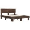 vidaXL Bed Frame without Mattress Brown Oak 120x200 cm