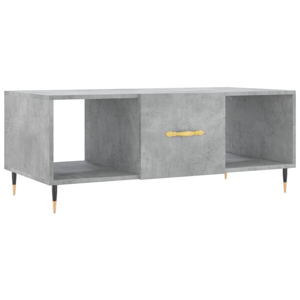 vidaXL Coffee Table Concrete Grey 102x50x40 cm Engineered Wood