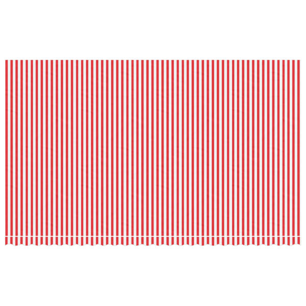 vidaXL Replacement Fabric for Awning Red and White Stripe 6x3.5 m