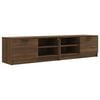 vidaXL 2 Piece TV Cabinet Set Brown Oak 80x35x36,5 cm Engineered Wood