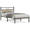 vidaXL Bed Frame without Mattress Sonoma Oak 100x190 cm Engineered Wood