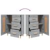 vidaXL Sideboard Grey Sonoma 69.5x34x90 cm Engineered Wood