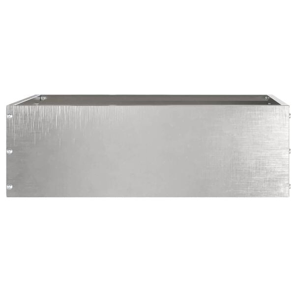 vidaXL Lawn Edging Silver 40 x 40 x 13 cm Stainless Steel