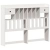 vidaXL Bookcase Bed without Mattress White 140x190 cm Solid Wood Pine