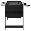 vidaXL Foosball Table Black Oak 125 x 60.5 x 80 cm Engineered Wood
