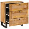vidaXL Bedside Cabinet Natural 50 x 33 x 62 cm Solid Mango Wood